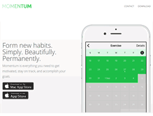 Tablet Screenshot of momentum.cc